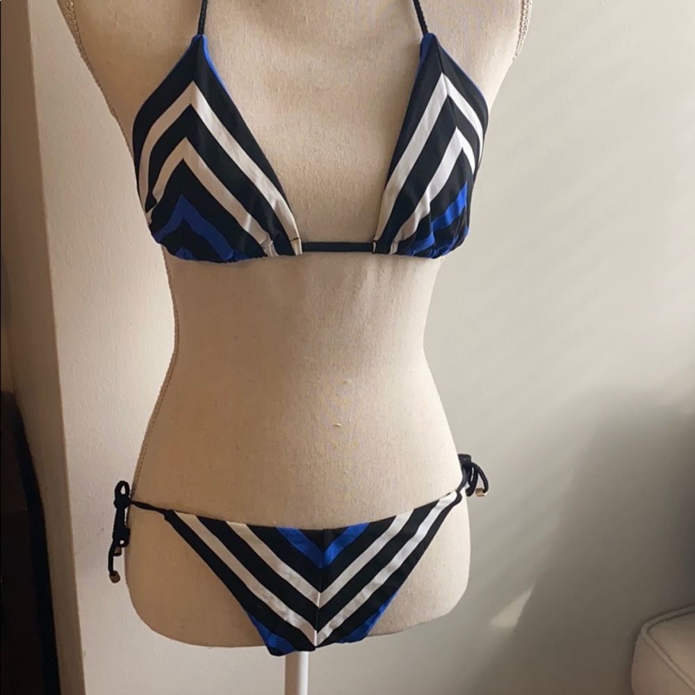 Black white and blue Vitamin A bikini